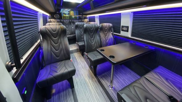 arlington 18 passenger sprinter van interior