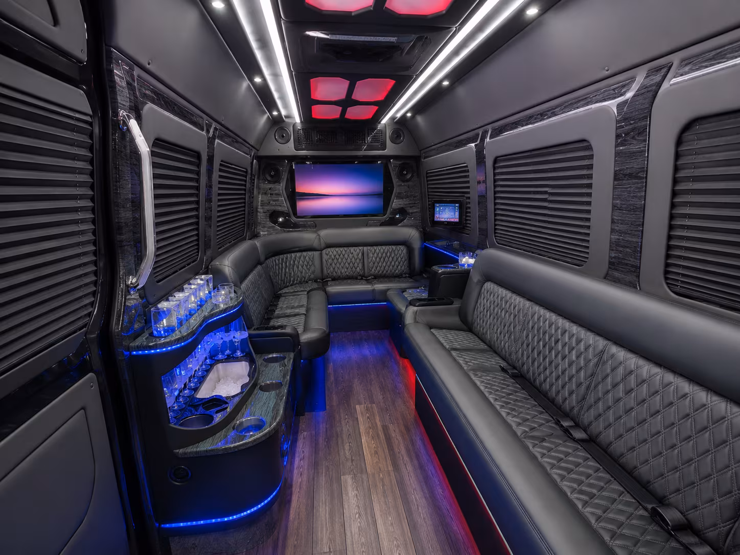 hotel block shuttles and multi venue guest sprinter van transportation for private events in arlington