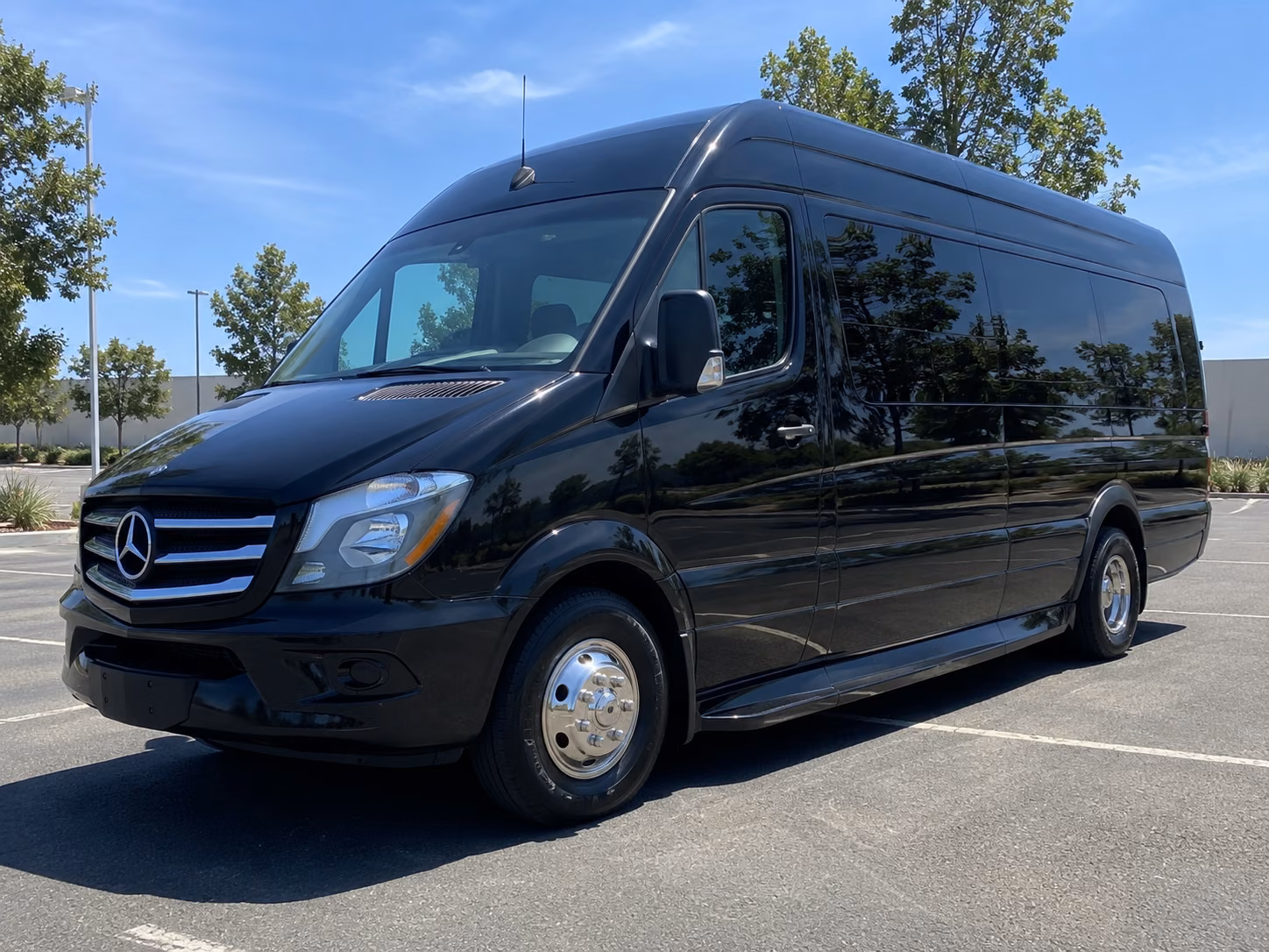 prom night dinner stop and multi venue sprinter van transportation in arlington texas